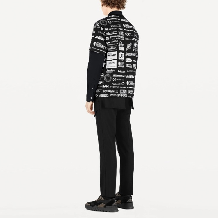 Purchase LOUIS VUITTON Camiseta Negra de Manga Corta con Estampado Monograma 1A5DGN