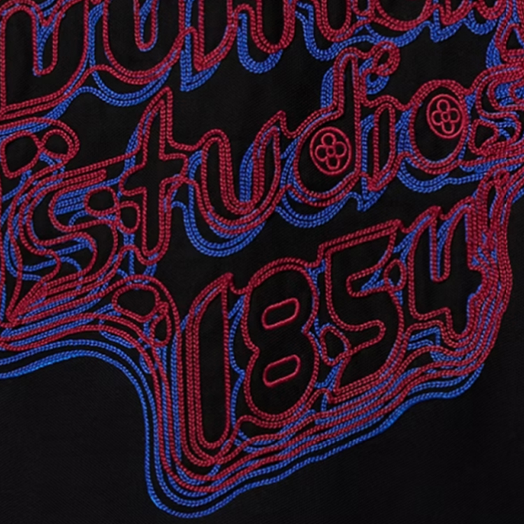 Details for 路易威登男士黑色短袖休闲徽标印花POLO衫 1ABY01