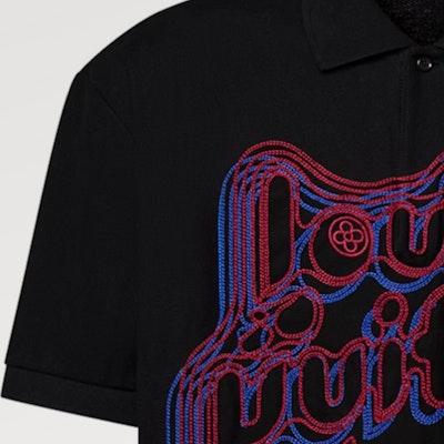 Louis Vuitton Monogram Poloshirt Lengan Pendek Pria Hitam. 1ABY01 Sizing Louis Vuitton Monogram Poloshirt Lengan Pendek Pria Hitam. 1ABY01