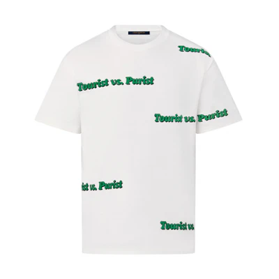 LOUIS VUITTON Monogram Print Crewneck Short Sleeve T-Shirt White Mens. 1A971X