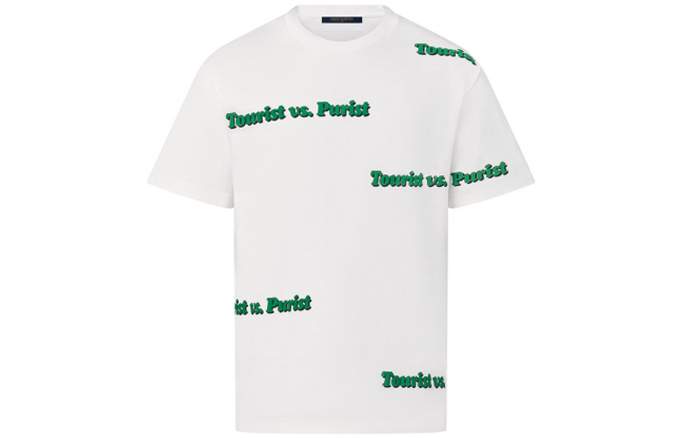 Order LOUIS VUITTON Kaos Putih Pria Monogram Crewneck Lengan Pendek. 1A971X