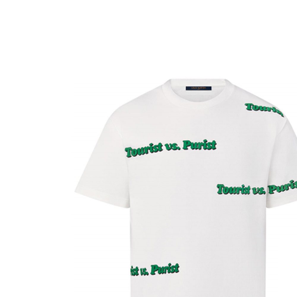 Details for LOUIS VUITTON Kaos Putih Pria Monogram Crewneck Lengan Pendek. 1A971X