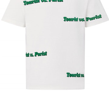 LOUIS VUITTON Kaos Putih Pria Monogram Crewneck Lengan Pendek. 1A971X Sizing LOUIS VUITTON Kaos Putih Pria Monogram Crewneck Lengan Pendek. 1A971X