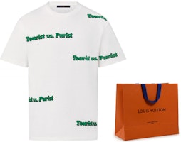 路易威登男士白色短袖圆领印花T恤 1A971X Cheap 路易威登男士白色短袖圆领印花T恤 1A971X