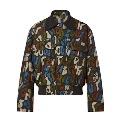 Louis Vuitton Monogram Print Long-Sleeve Jacket Multicolor 1AATAR