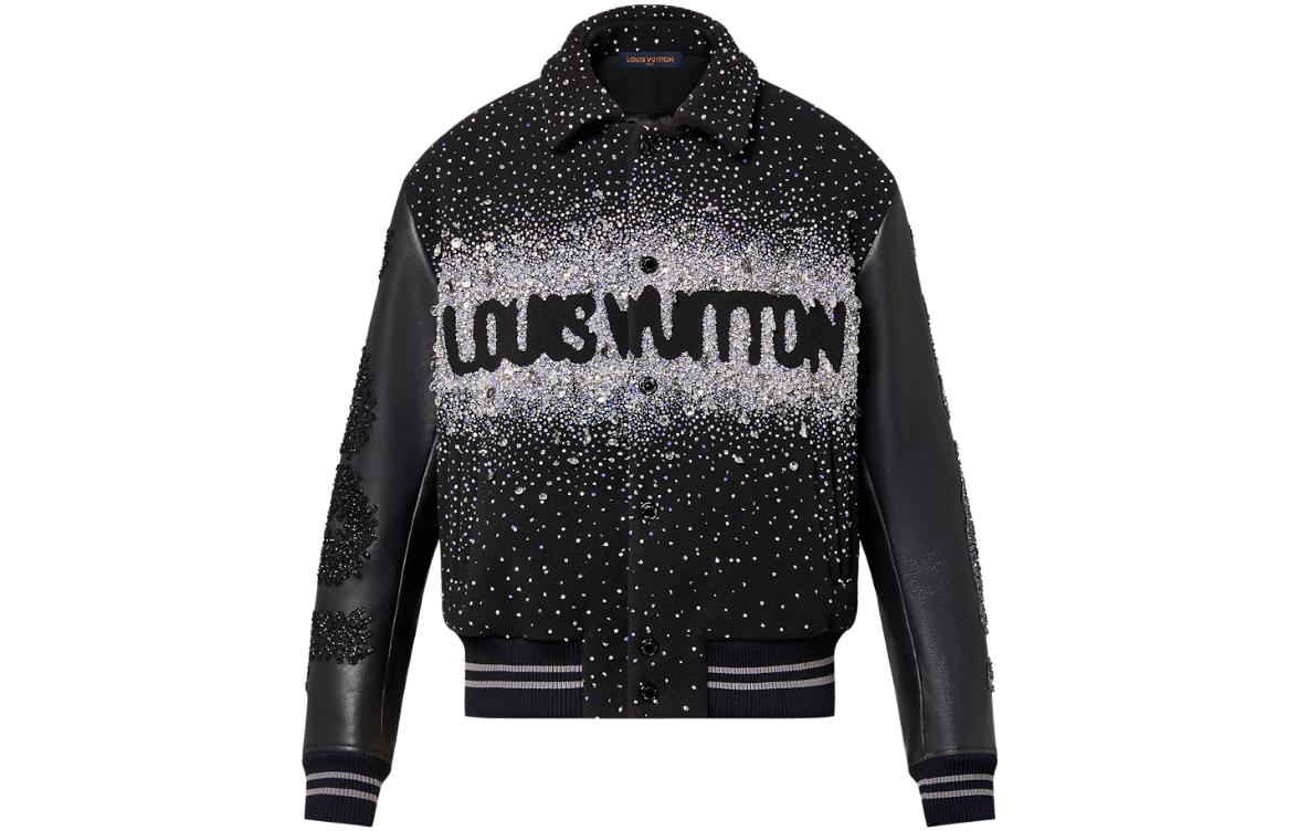 Louis Vuitton Monogram Print Long Sleeve Jacket for Men in Dark Grey 1ABY7B