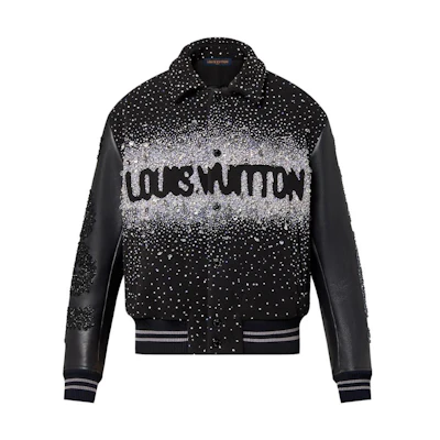 Louis Vuitton Monogram Print Long Sleeve Jacket for Men in Dark Grey 1ABY7B
