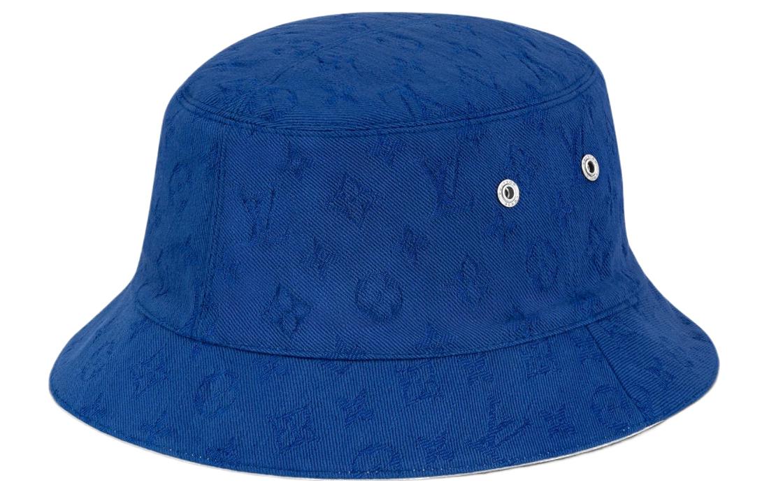 Lookbook LOUIS VUITTON Topi Bucket Reversible Monogram Unisex Biru. M76764