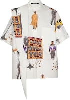 LOUIS VUITTON Monogram Print Short Sleeve Shirt White Fashion 1A5PKA LOUIS VUITTON Monogram Print Short Sleeve Shirt White Fashion 1A5PKA