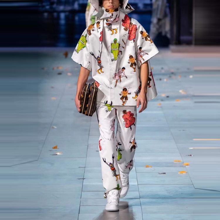 Lookbook Camisa de manga corta Louis Vuitton Monogram blanca - Moda 1A5PKA