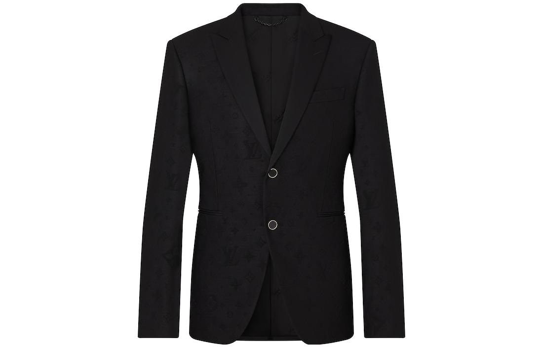 Louis Vuitton Monogram Printed Cropped Jacket Black 1A90MJ