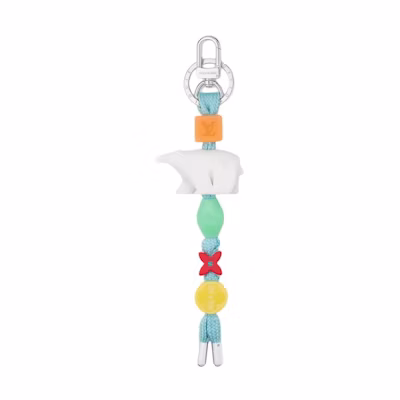 LOUIS VUITTON Monogram Resin Keychain Unisex Multicolor Accessory. M02290