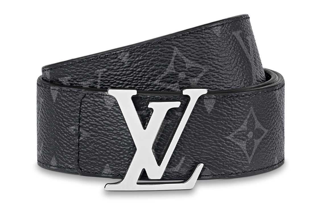 Louis Vuitton Monogram Reversible Leather Belt Grey/Black 3.5cm M0450