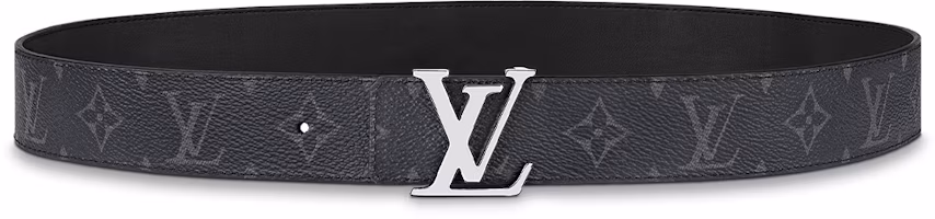 Lookbook 路易威登Monogram雙面皮帶灰色/黑色3.5cm M0450