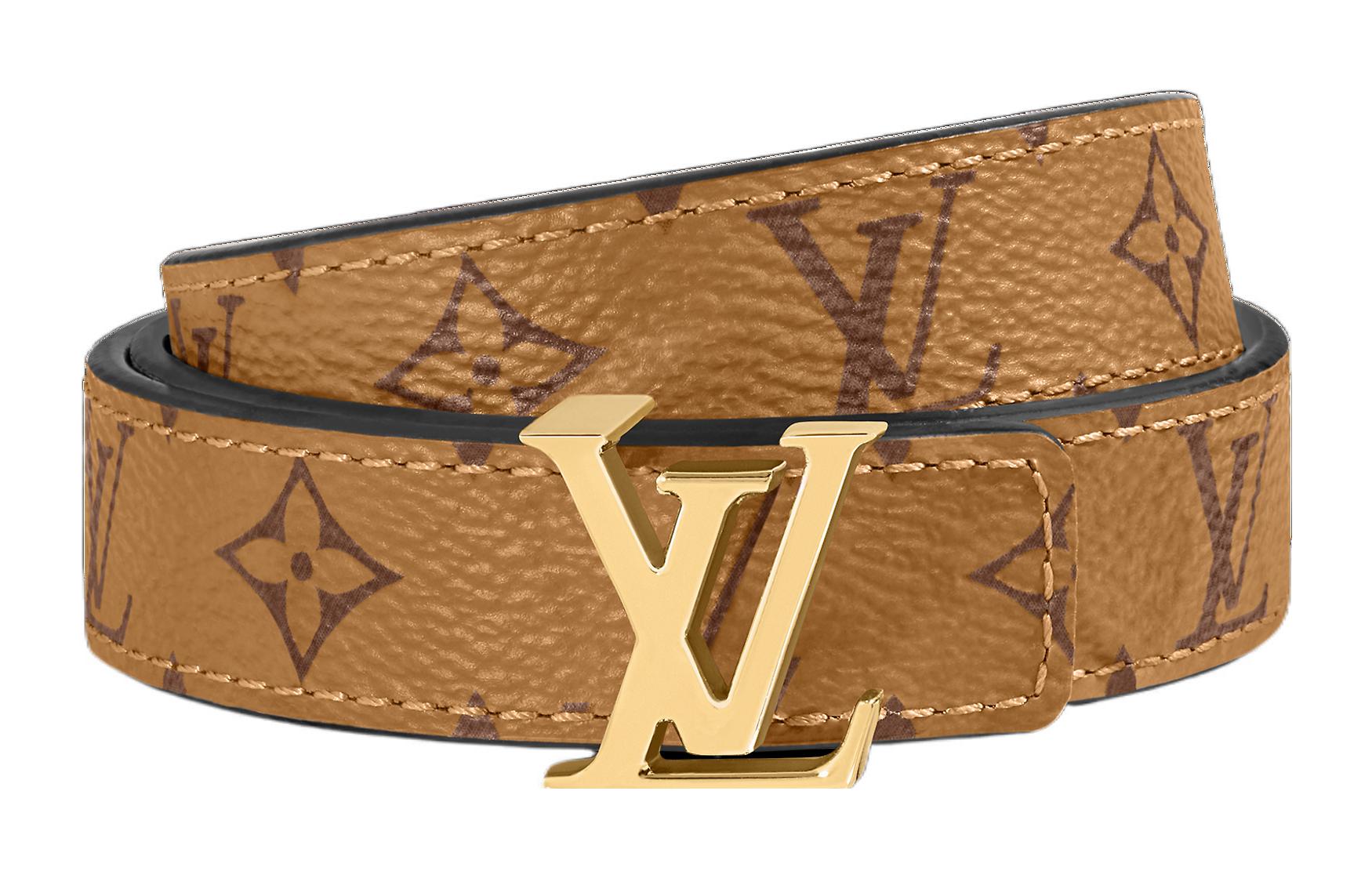 Order Cinturón Unisex Louis Vuitton Monogram Reversible de Cuero 2cm Ancho. M0440