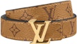 Order Cinturón Unisex Louis Vuitton Monogram Reversible de Cuero 2cm Ancho. M0440