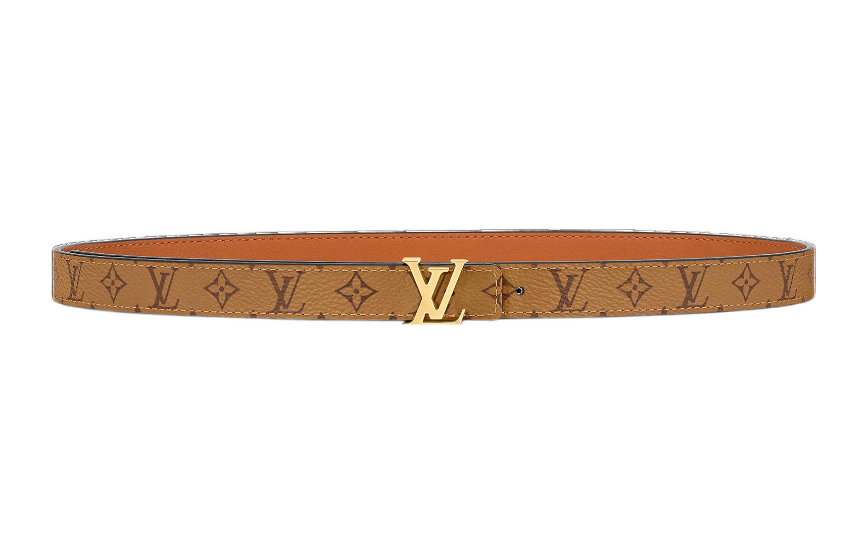 Lookbook Cinturón Unisex Louis Vuitton Monogram Reversible de Cuero 2cm Ancho. M0440