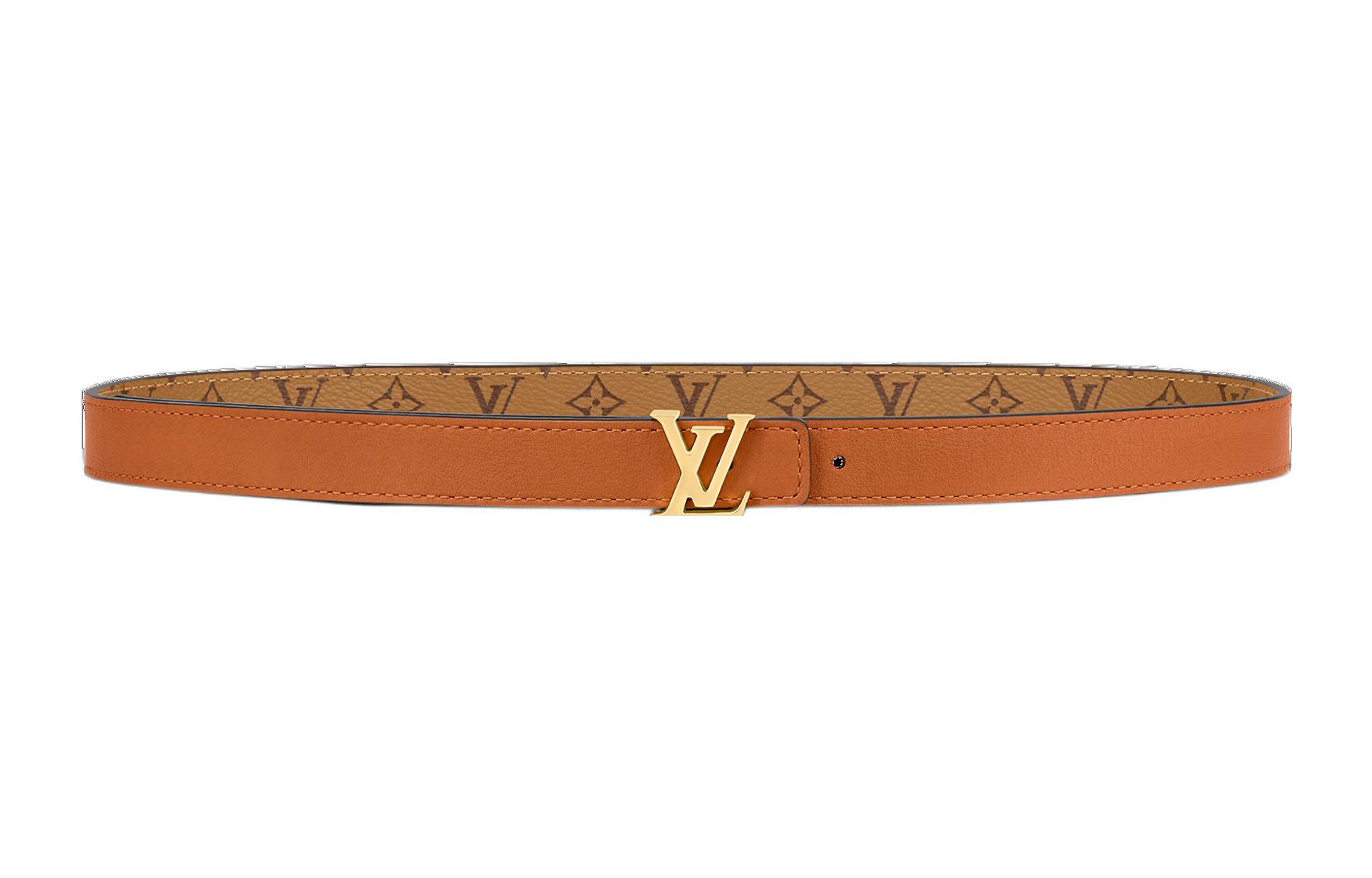 Shop Cinturón Unisex Louis Vuitton Monogram Reversible de Cuero 2cm Ancho. M0440