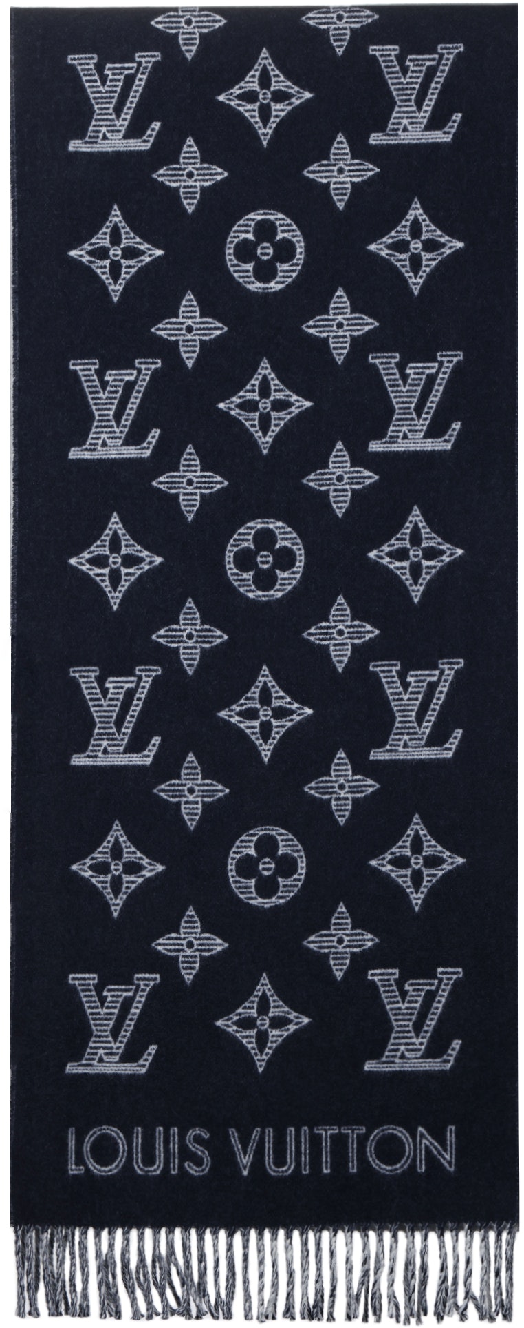 louis-vuitton-monogram-shadow-logo-print-blue-knitted-scarf-for-men-m79186