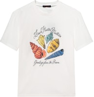 LOUIS VUITTON Monogram Shell Print White Crewneck Casual T-Shirt SS24 Men’s 1AFR48 LOUIS VUITTON Monogram Shell Print White Crewneck Casual T-Shirt SS24 Men’s 1AFR48