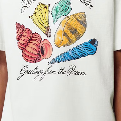 LOUIS VUITTON Kaos Pria Monogram Cetak Kerang Putih Crewneck Santai SS24 1AFR48 Sizing LOUIS VUITTON Kaos Pria Monogram Cetak Kerang Putih Crewneck Santai SS24 1AFR48