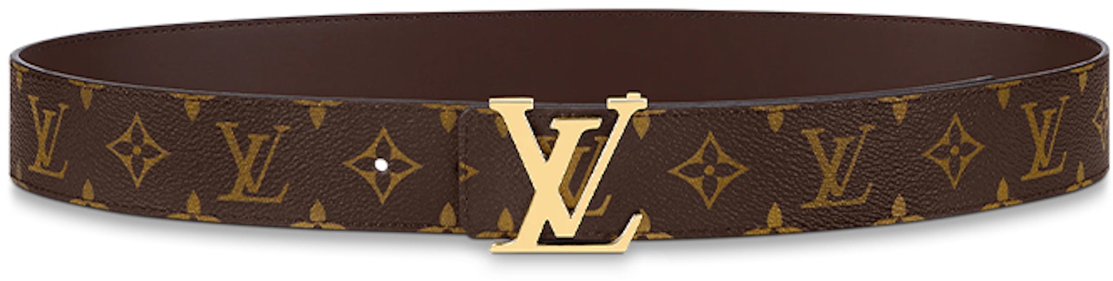 LOUIS VUITTON 經典花紋光滑扣環皮帶 棕色 4cm寬 M0323 Order LOUIS VUITTON 經典花紋光滑扣環皮帶 棕色 4cm寬 M0323