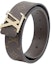 Purchase LOUIS VUITTON 經典花紋光滑扣環皮帶 棕色 4cm寬 M0323