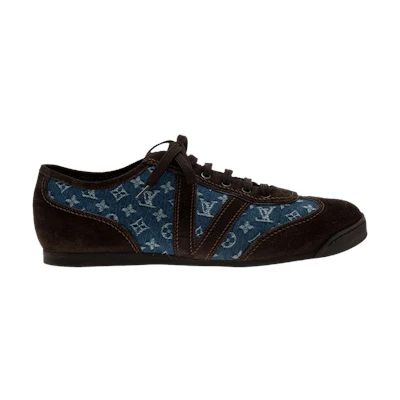 LV Monogram Sneaker 'Denim Brown Suede'