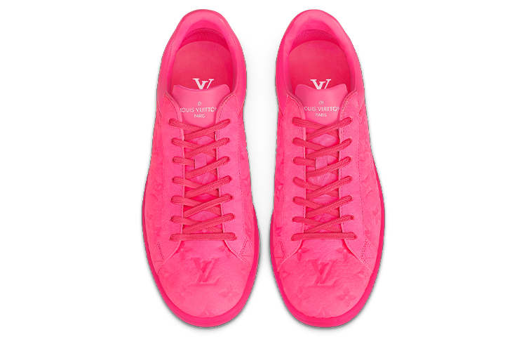 Lookbook Louis Vuitton Monogram Kasut Sneakers 'Merah Jambu Panas' 1A8ZCV