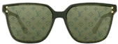 Lookbook ルイ・ヴィトン モノグラム スクエア サングラス グリーン ユニセックス カップル用 z2973e