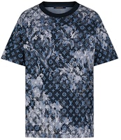 Louis Vuitton Monogram Tapestry Floral Blue T-Shirt 1A8H2O Louis Vuitton Monogram Tapestry Floral Blue T-Shirt 1A8H2O