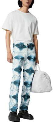 路易威登Monogram漸層染印花休閒牛仔褲男款藍色 1AB5K6 Lookbook 路易威登Monogram漸層染印花休閒牛仔褲男款藍色 1AB5K6