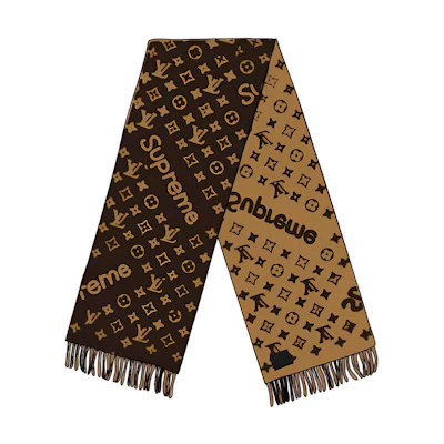 Louis Vuitton Monogram Warm Knit Scarf Unisex in Dark Brown. SUP-LV17-38