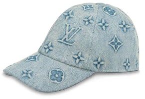 Louis Vuitton Monogram Washed Denim Cap Blue Denim Louis Vuitton Monogram Washed Denim Cap Blue Denim