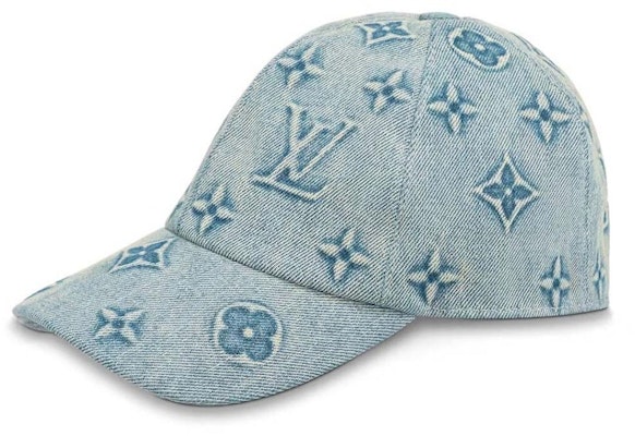 Louis Vuitton Monogram Washed Denim Cap Blue Denim Buy Louis Vuitton Monogram Washed Denim Cap Blue Denim