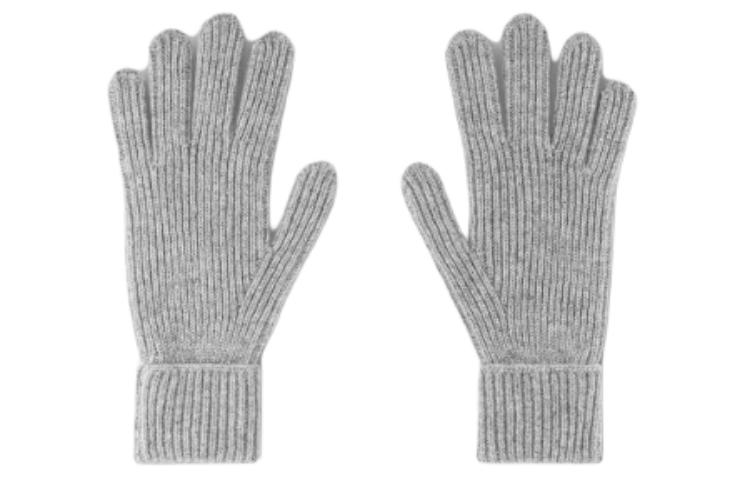 LOUIS VUITTON Monogram Wool Gloves Grey . M79386