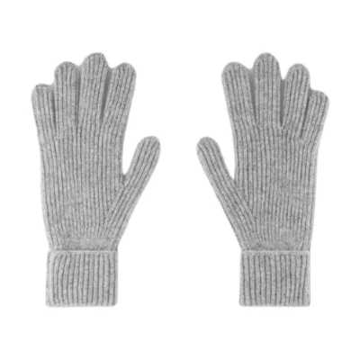 LOUIS VUITTON Monogram Wool Gloves Grey . M79386