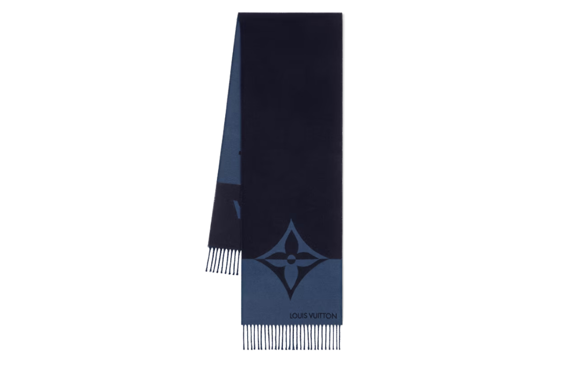 Order 路易威登Monogram蓝色羊毛围巾 男女同款情侣款式 M78399
