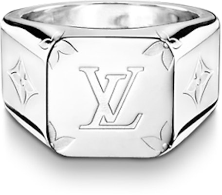 루이 비통 모노그램 아연 합금 링 실버 액세서리 M00624 Order 루이 비통 모노그램 아연 합금 링 실버 액세서리 M00624