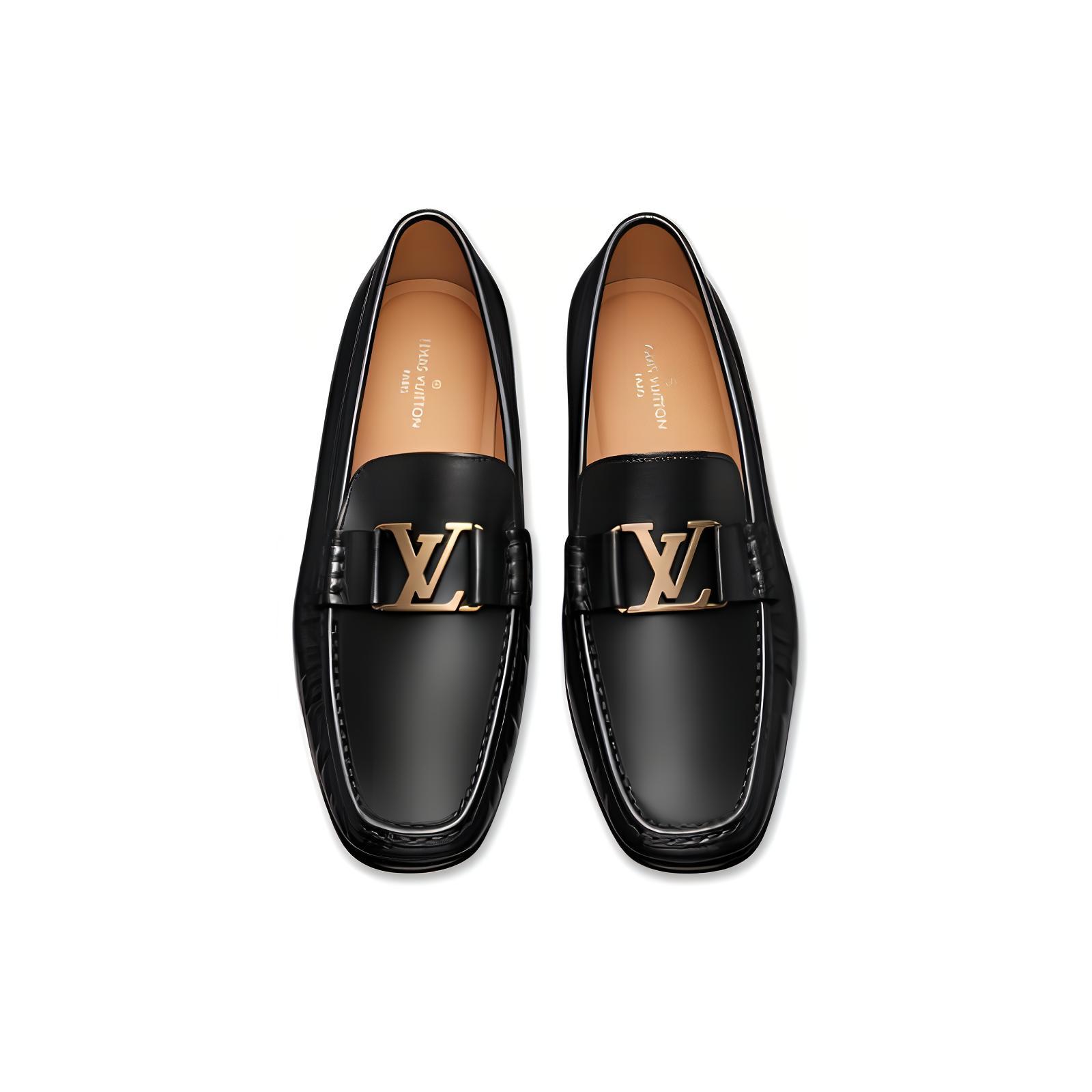 Lookbook Louis Vuitton Montaigne Slip-On Schuhe ''Schwarz'' 1A2G51