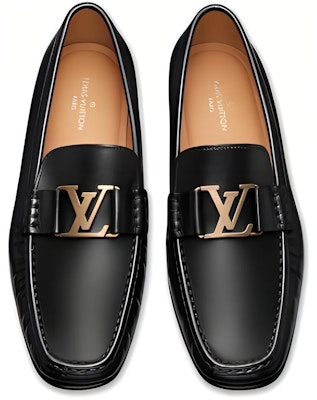 LOUIS VUITTON Montaigne 牛皮 時尚休閒套穿平底鞋 男款 黑色 Lookbook LOUIS VUITTON Montaigne 牛皮 時尚休閒套穿平底鞋 男款 黑色