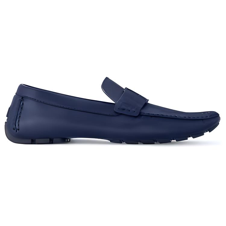 Order Louis Vuitton Monte Carlo ''Mocassin Bleu en Cuir'' 1ACE5E