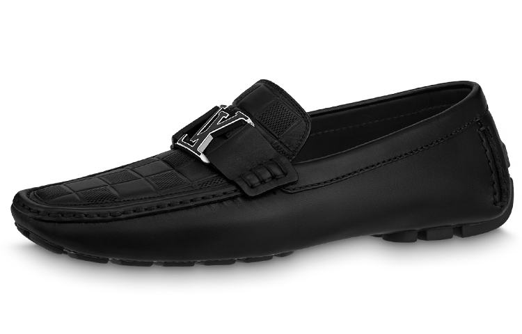 Louis Vuitton Monte Carlo Moccasin Shoes 'Black Plaid Top' 1ABFVC