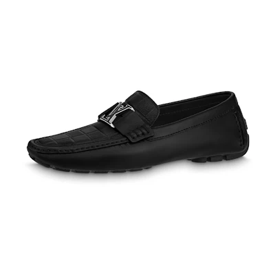 LV Monte Carlo Moccasin Shoes 'Black Plaid Top'