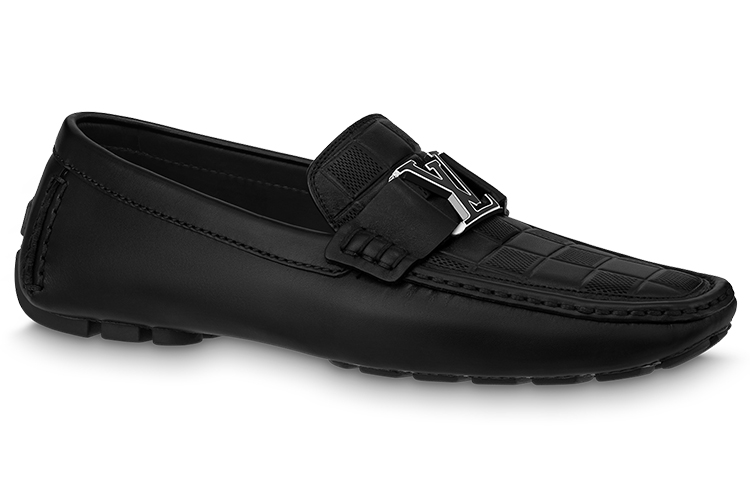 Order Sepatu Louis Vuitton Monte Carlo Moccasin 'Hitam Kotak' 1ABFVC