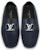 Kasut Mokasin Louis Vuitton Monte Carlo 'Navy dengan Kolar Monogram' 1AANP0