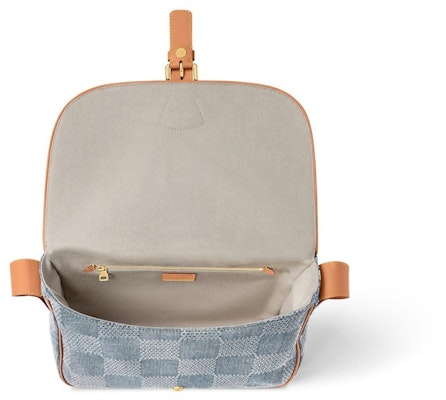 Louis Vuitton Montsouris Messenger MM Denim Azul Damier 3D Lookbook Louis Vuitton Montsouris Messenger MM Denim Azul Damier 3D