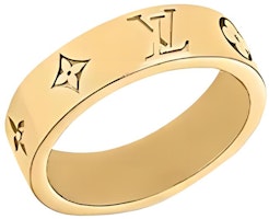 Louis Vuitton Mosaic Thin Brass Ring Gold Accessories m1505m Louis Vuitton Mosaic Thin Brass Ring Gold Accessories m1505m