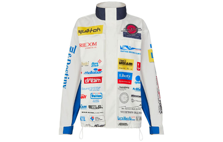 Louis Vuitton Multi-Logo Windbreaker Jacket White 1A5DIG