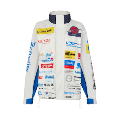 Louis Vuitton Multi-Logo Windbreaker Jacket White 1A5DIG